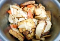 耗油杏鲍菇煎豆腐的做法