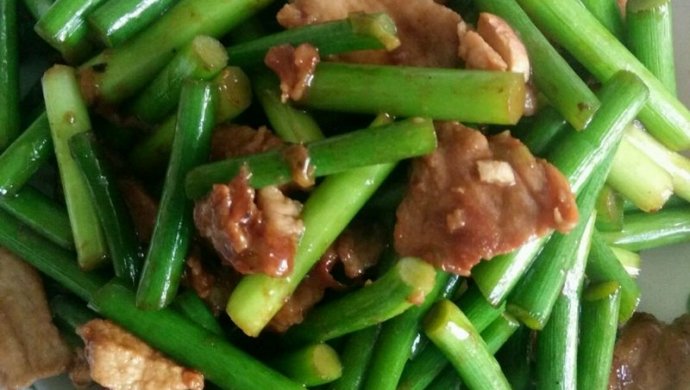 蒜苔炒肉