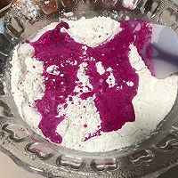 火龙果麻薯软欧包的做法图解3