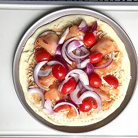 #安佳新年聚会食谱#鸡胸肉芝士片披萨的做法图解5