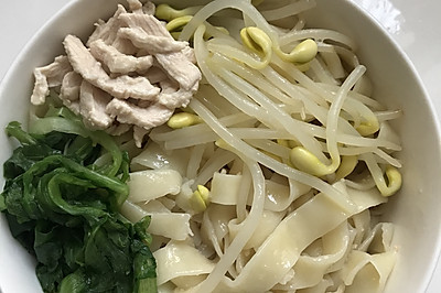 鸡柳蒜泥手擀捞面