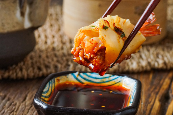 日食记丨大虾抱蛋饺