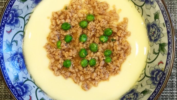 豌豆肉沫鸡蛋羹