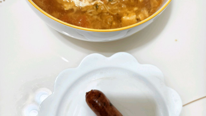 西红柿鸡蛋方便面