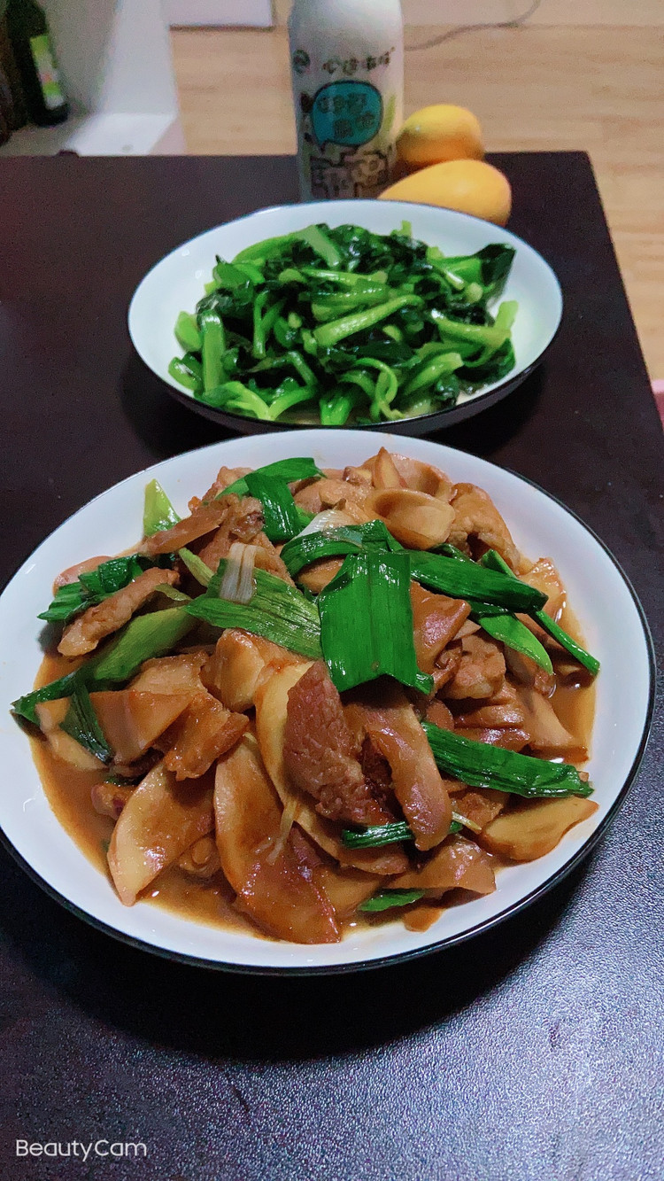 杏鲍菇肉片的做法