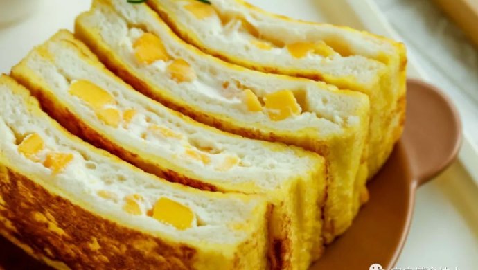 爆浆芒果酸奶吐司【宝宝辅食】