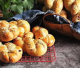 红薯杂果麻花面包的做法