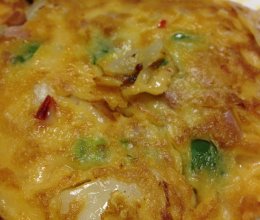 泡菜培根饼的做法