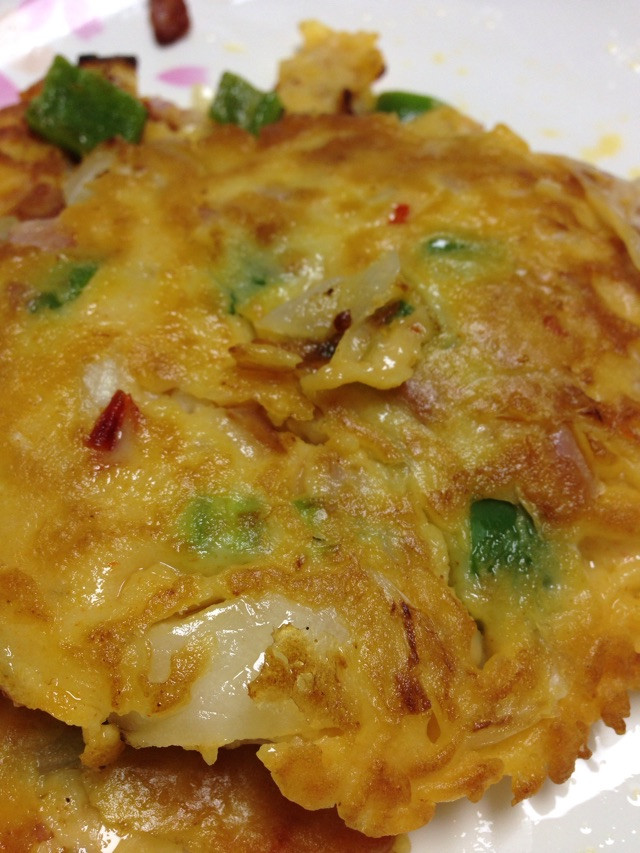 泡菜培根饼的做法