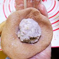 红酒芋泥全麦餐包#让爱不负好食光#的做法图解2