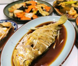 低卡美食——清蒸大黄鱼的做法