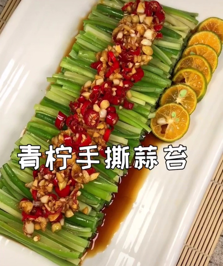 手撕蒜苔的做法