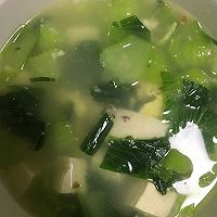 青菜豆腐汤的做法图解3