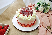 没有裱花台一样做蛋糕～草莓蛋糕的做法