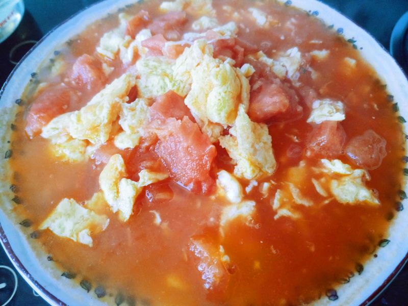 Scrambled egg with tomato