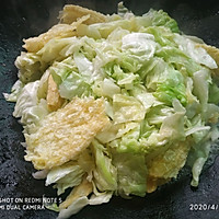 卷心菜炒腐竹的做法图解6