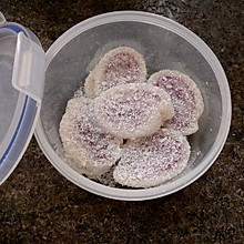 快手甜点——糯米紫薯卷