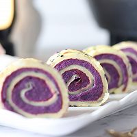 紫薯蛋卷的做法图解3