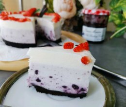 #蓓妮妈妈美味#蓝莓酸奶慕斯蛋糕的做法