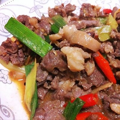 独家秘制生炒羊肉