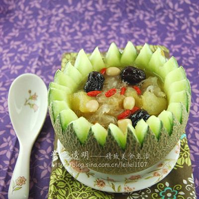 蜜瓜红枣银耳羹