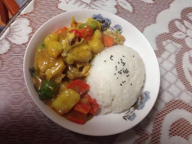 咖喱鸡饭