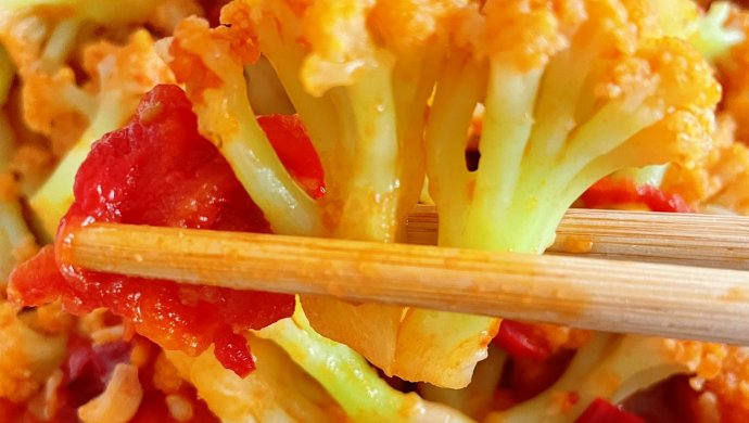 素炒菜花，健康美味！