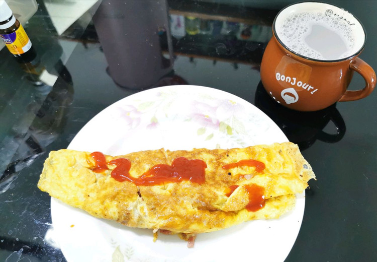 Omelette 蛋卷 元气早餐的做法