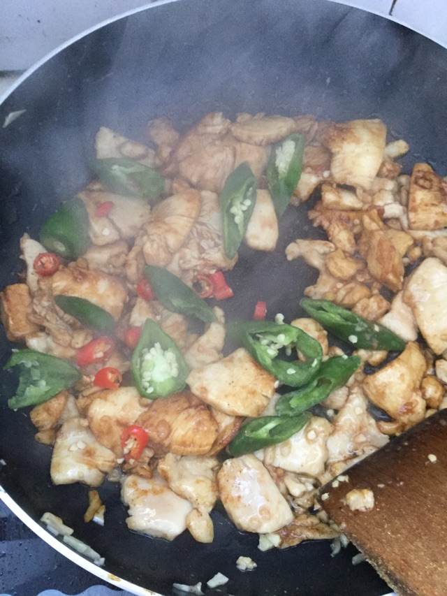 青蒜腐竹烧肉的做法图解15