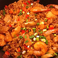 鲜虾五花肉焖饭，美味饭菜一锅搞定的做法图解6