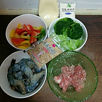 海鲜青蔬沙拉#丘比轻食厨艺大赛#的做法图解1