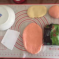 樱花粉色麻薯红豆沙软欧包的做法图解3