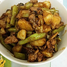 土豆排骨炖豆角