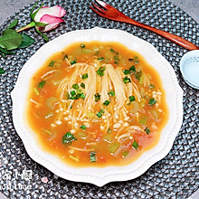番茄金针菇汤 #今天吃什么#