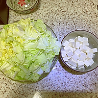 #我心中的冬日限定# 白菜炖豆腐的做法图解2