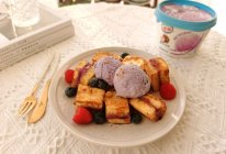 好爱吃的香芋吐司冰淇淋#雀巢冰淇淋新吃法#的做法