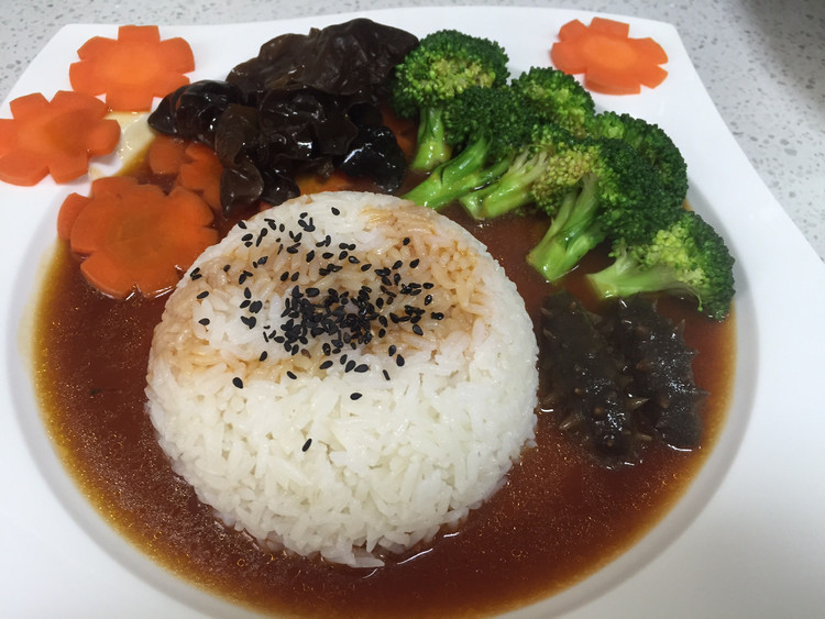 海参捞饭的做法