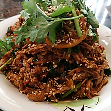 减脂柠檬鸡胸肉丝