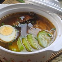  爆鱼丝瓜汤面#寻人启事第二季#的做法图解4