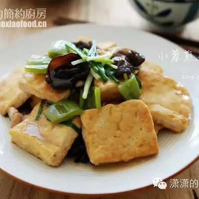 小葱煎豆腐