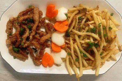 炸肉薯条