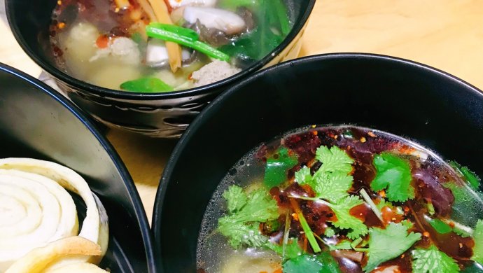 生汆丸子暖身汤