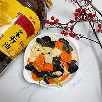 #寻味外婆乡，香聚中国年#豆腐炒胡萝卜黑木耳的做法图解9