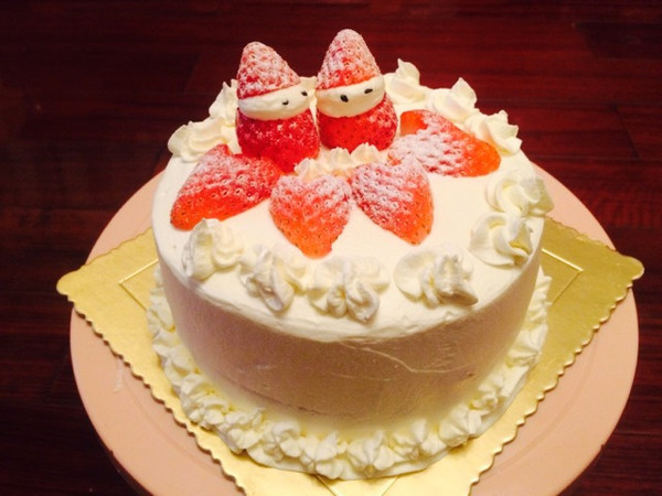 生日蛋糕（抹茶戚风蛋糕胚、水果夹心）