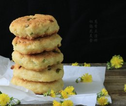 葱香豆渣饼