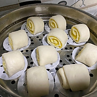 椰蓉馅花卷与黑芝麻馅花卷的做法图解8