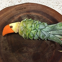 鸟语花香---凤梨炒饭（附鸟的做法）的做法图解12