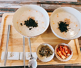 韩式鸡丝海苔粥 咸味粥的做法