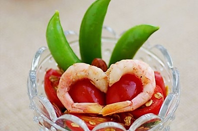 番茄鲜虾沙拉