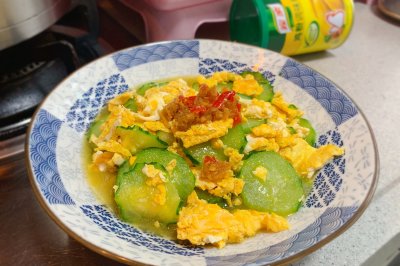 低脂快手菜青瓜炒鸡蛋